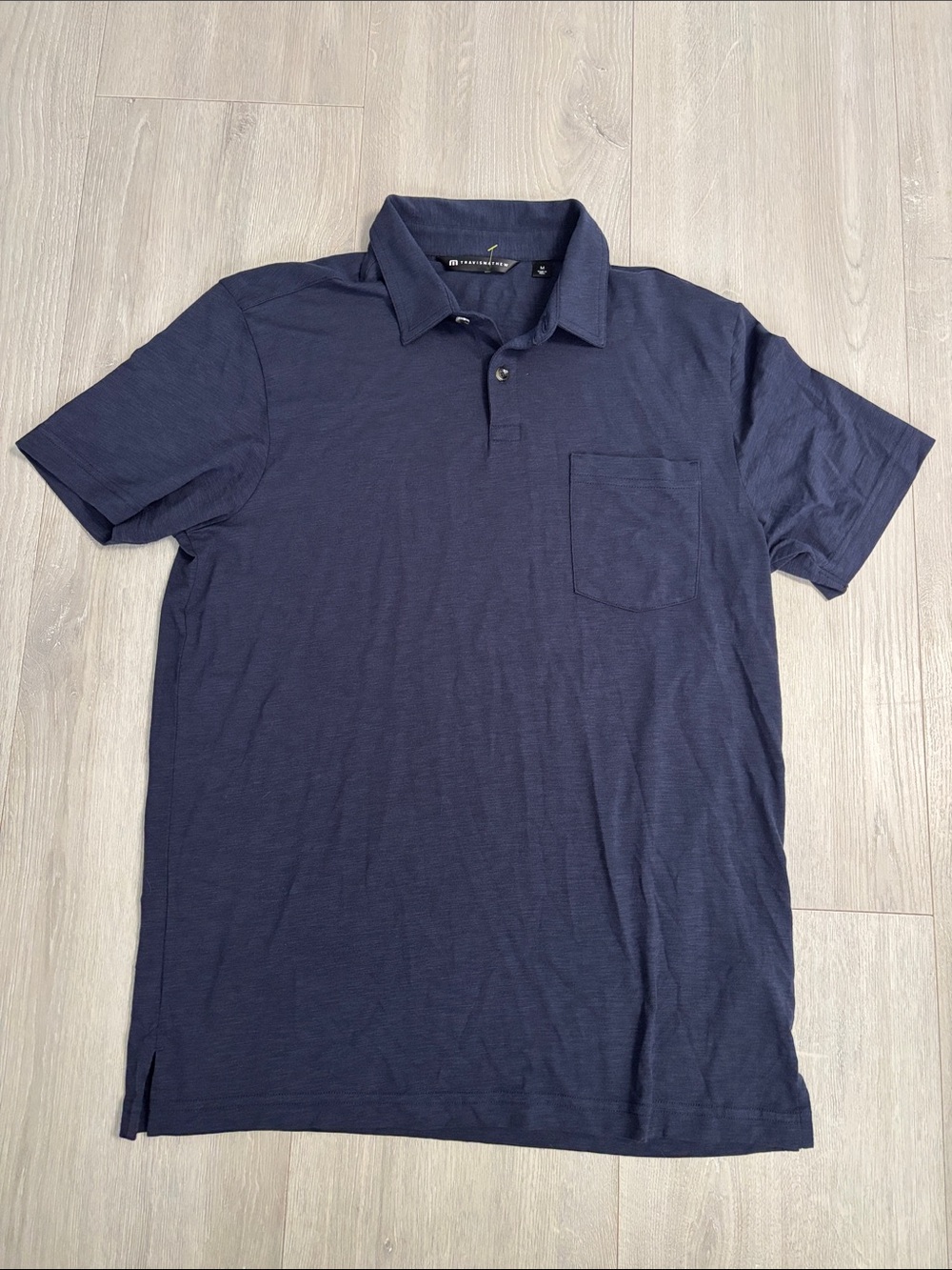 🔥BUNDLESALE Mens M Travis Mathew Navy Short-Sleeve Pocket Polo